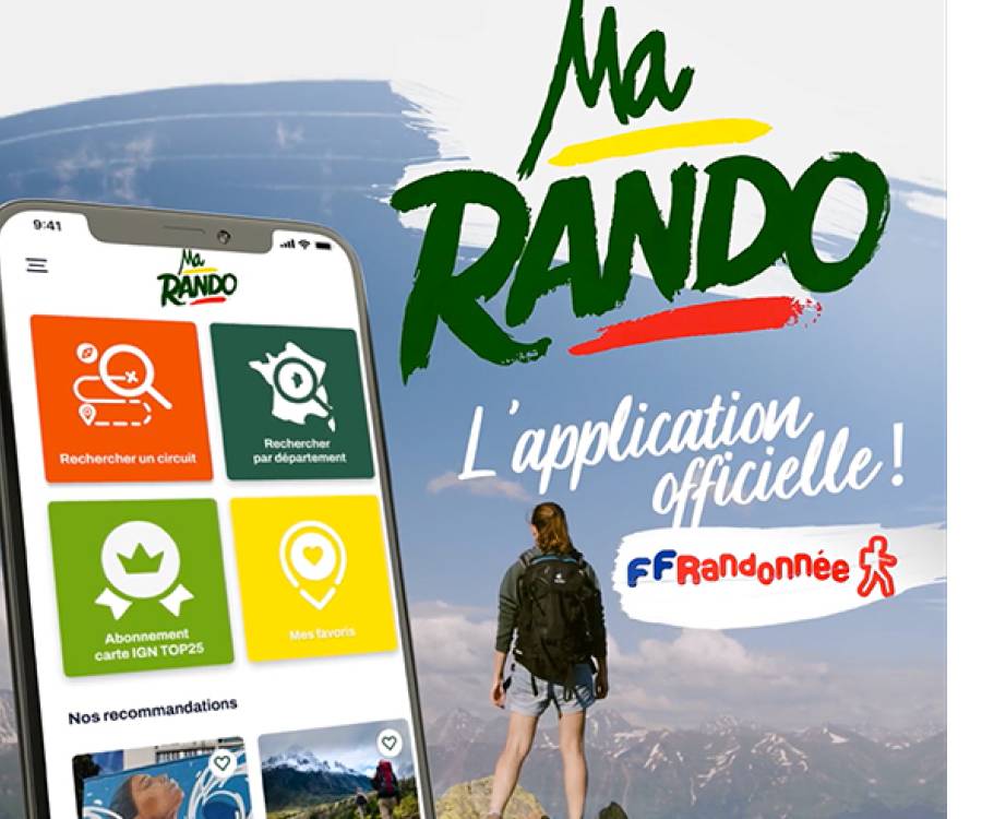 MaRando, la nouvelle application fédération Randonnée